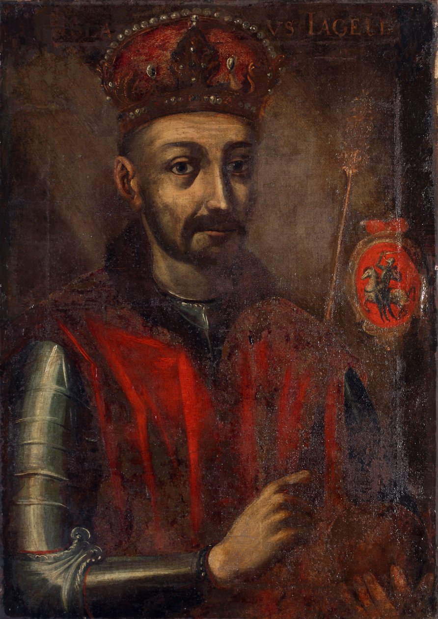 Maleri, som viser storhertugen av Litauen og kongen av Polen Jogaila av Unidentified painter label QS