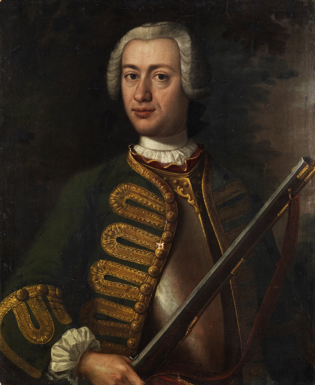 Portrett av en adelsmann av Unidentified painter label QS