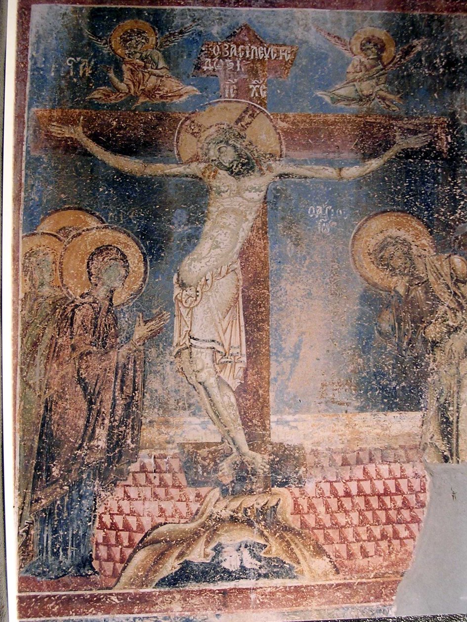 Fresker i St. George -kirken i Kurbinovo, Prespa, Makedonia av Unknown