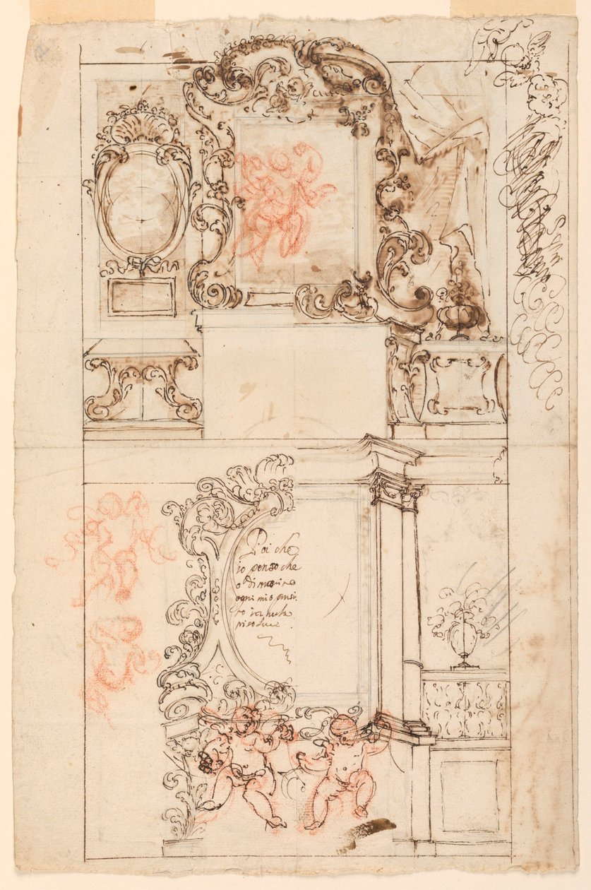 Tegning, alter av Unknown
