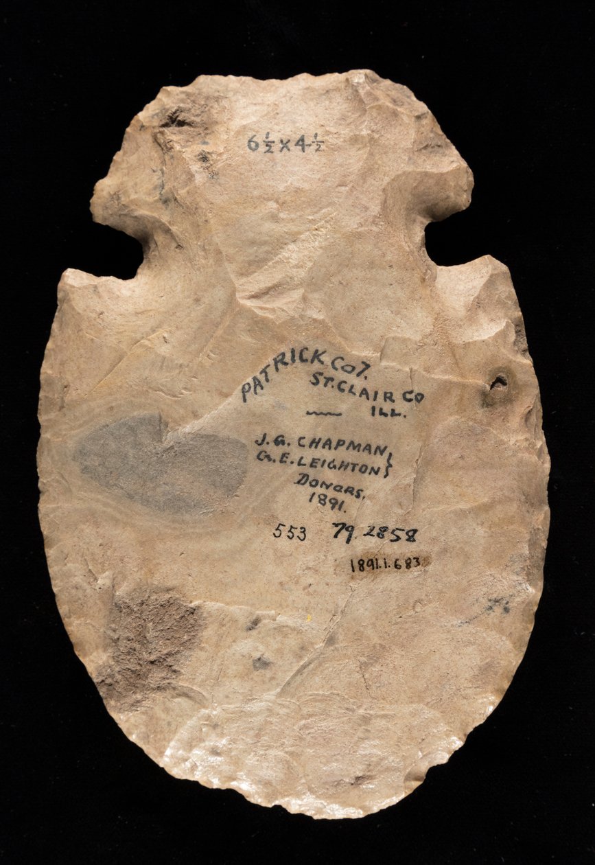 Mississippian hakket hakkeblad laget av Mill Creek chert av Unknown