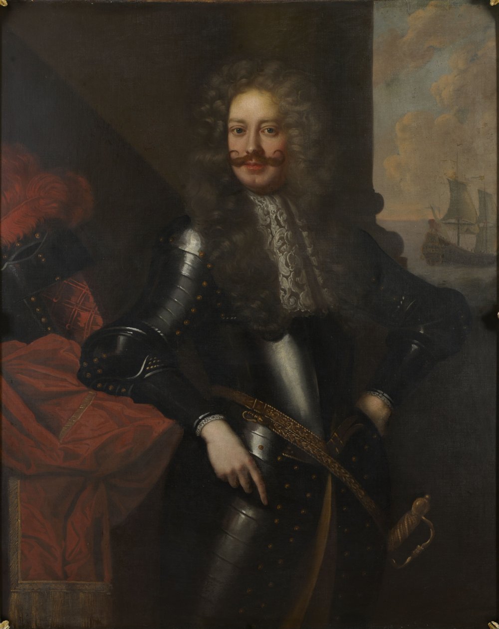 Portrett av Sir James Brydges, 8. baron Chandos (1642-1714) av Unknown