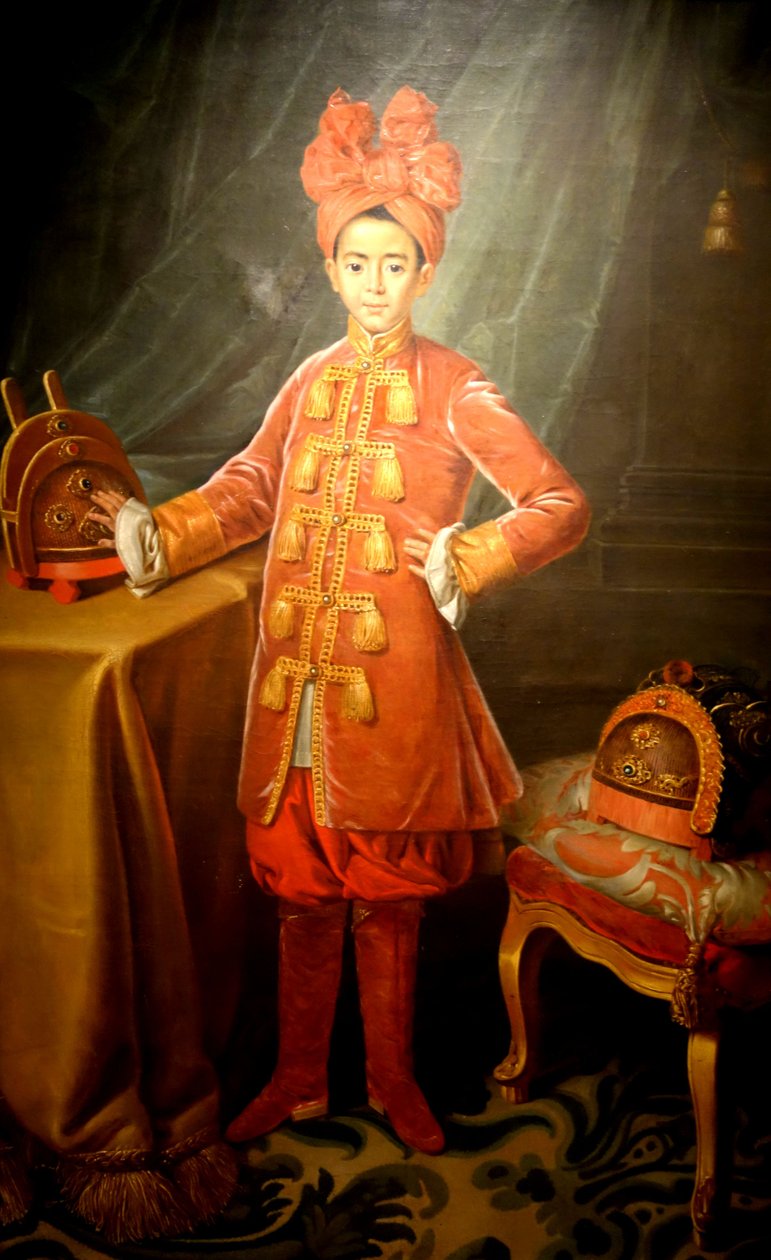 Prins Cahn av Vietnam ved det franske hoffet til Louis XVI, i 1787 av Unknown