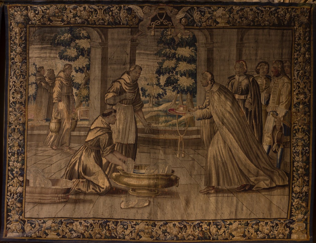 Saint Bonaventure mottar kardinalens hatt av Unknown