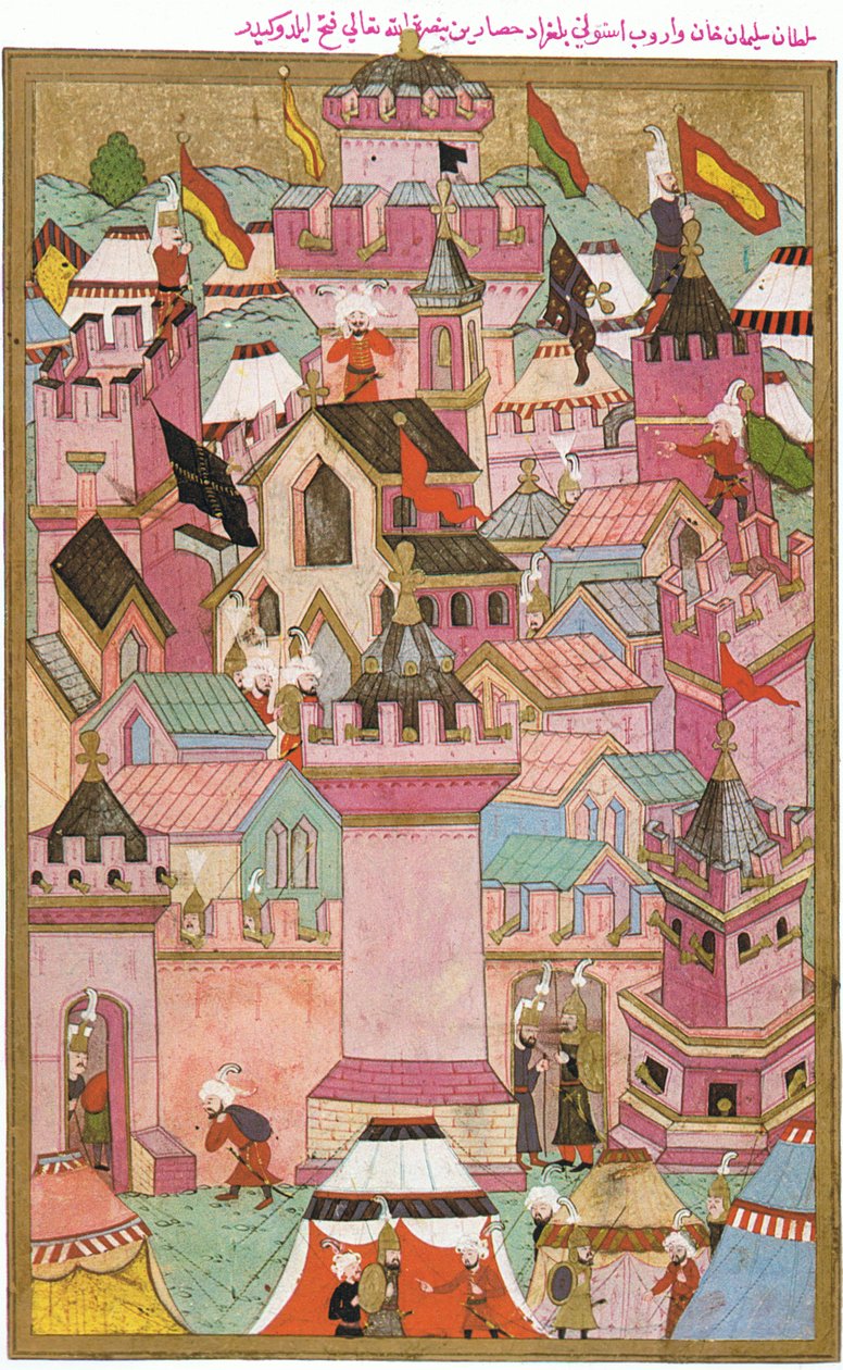 Ottomanerne inntok festningen Székesfehérvár i 1543 av Unknown