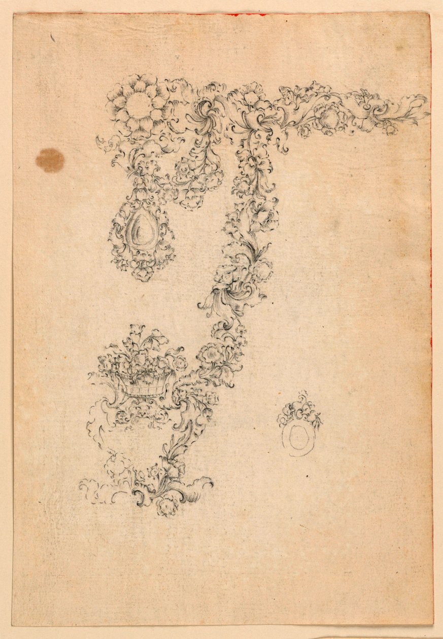 Design for halskjede og øredobber av Unknown