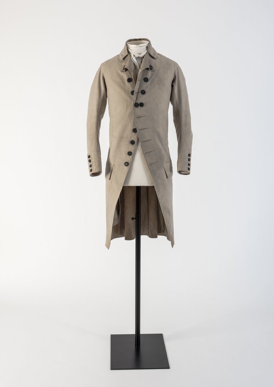 Mans kremfrakke i ull, 1790-tallet (ull) av Unbekannt Unbekannt