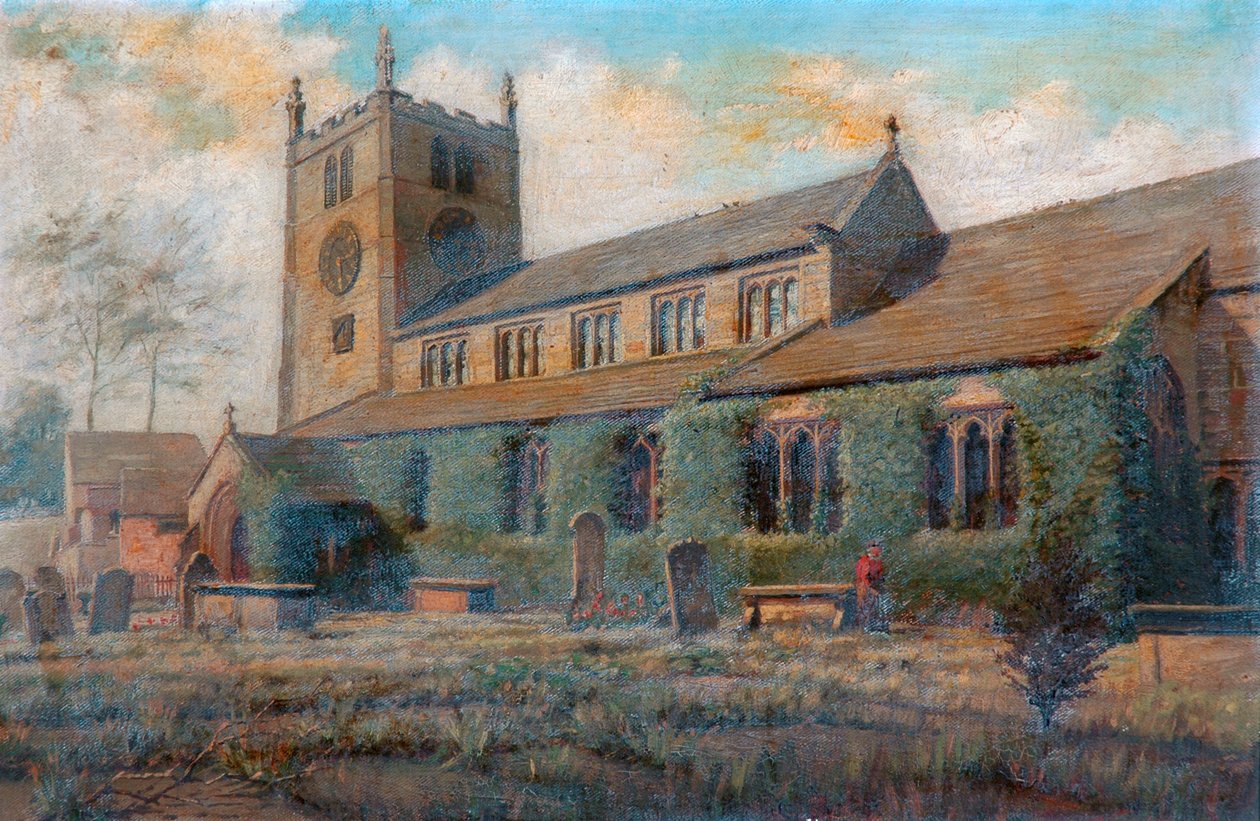 Sognekirke, Bingley, ca. 1892 av Unknown