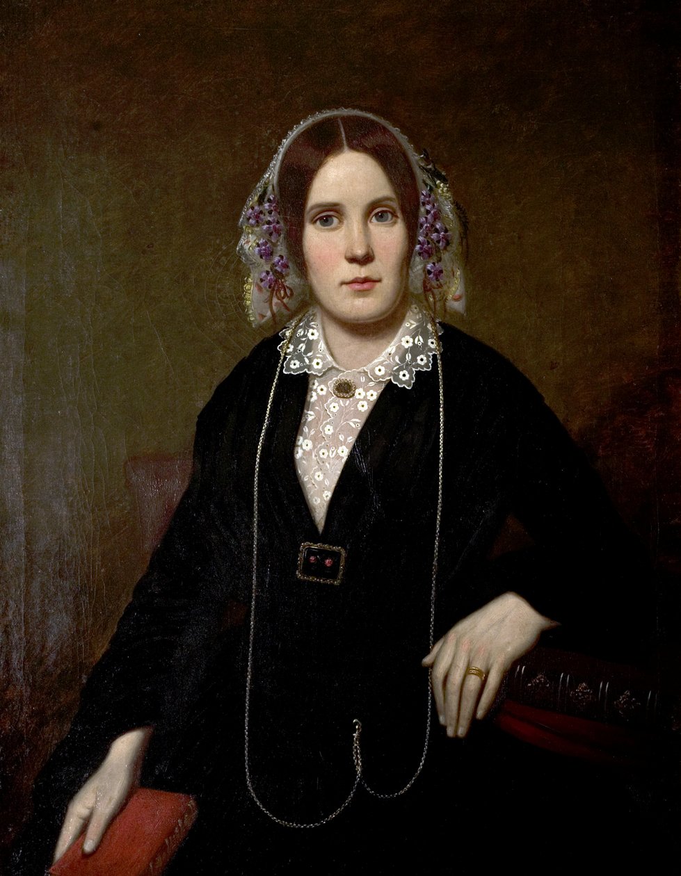 Portrett av en dame fra familien Worthington, ca. 1845-55 av Unknown
