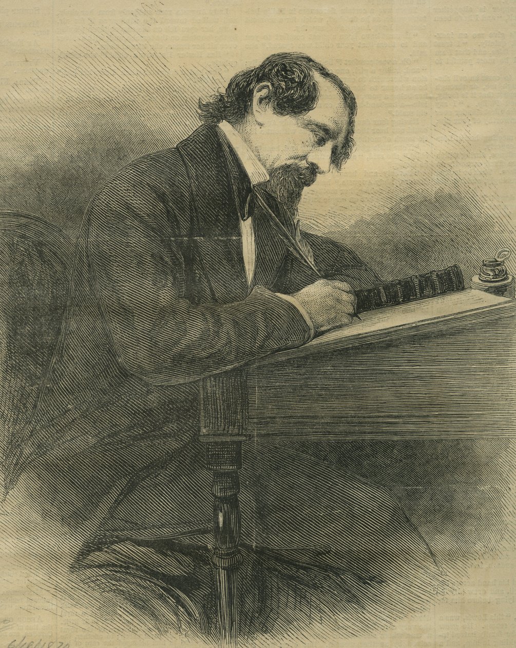 The Late Charles Dickens, ca. 1870 av Unbekannt Unbekannt