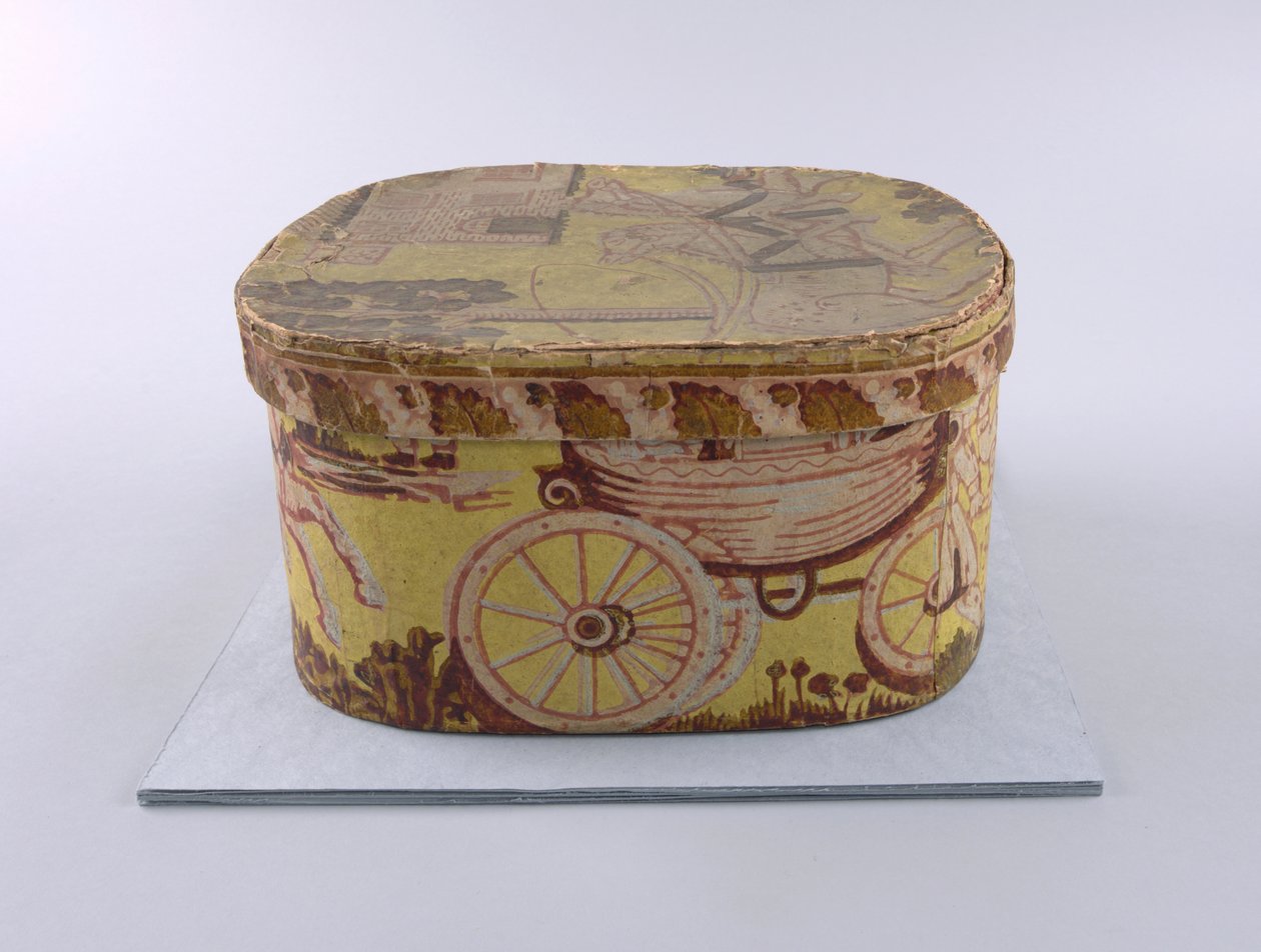 Bandbox And Lid (USA), 1830–35 av Unknown