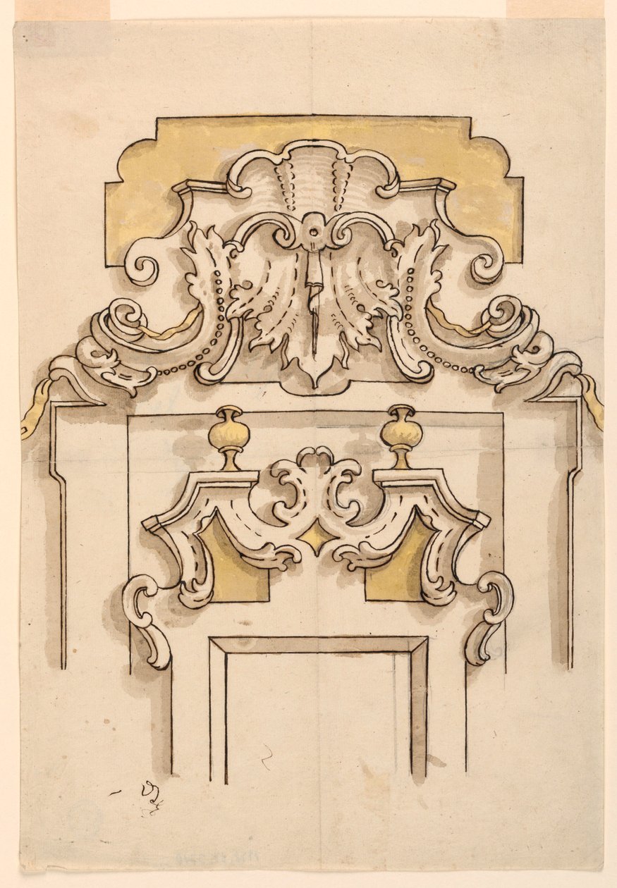 Tegning (Frankrike og Italia), 1725–50 av Unknown