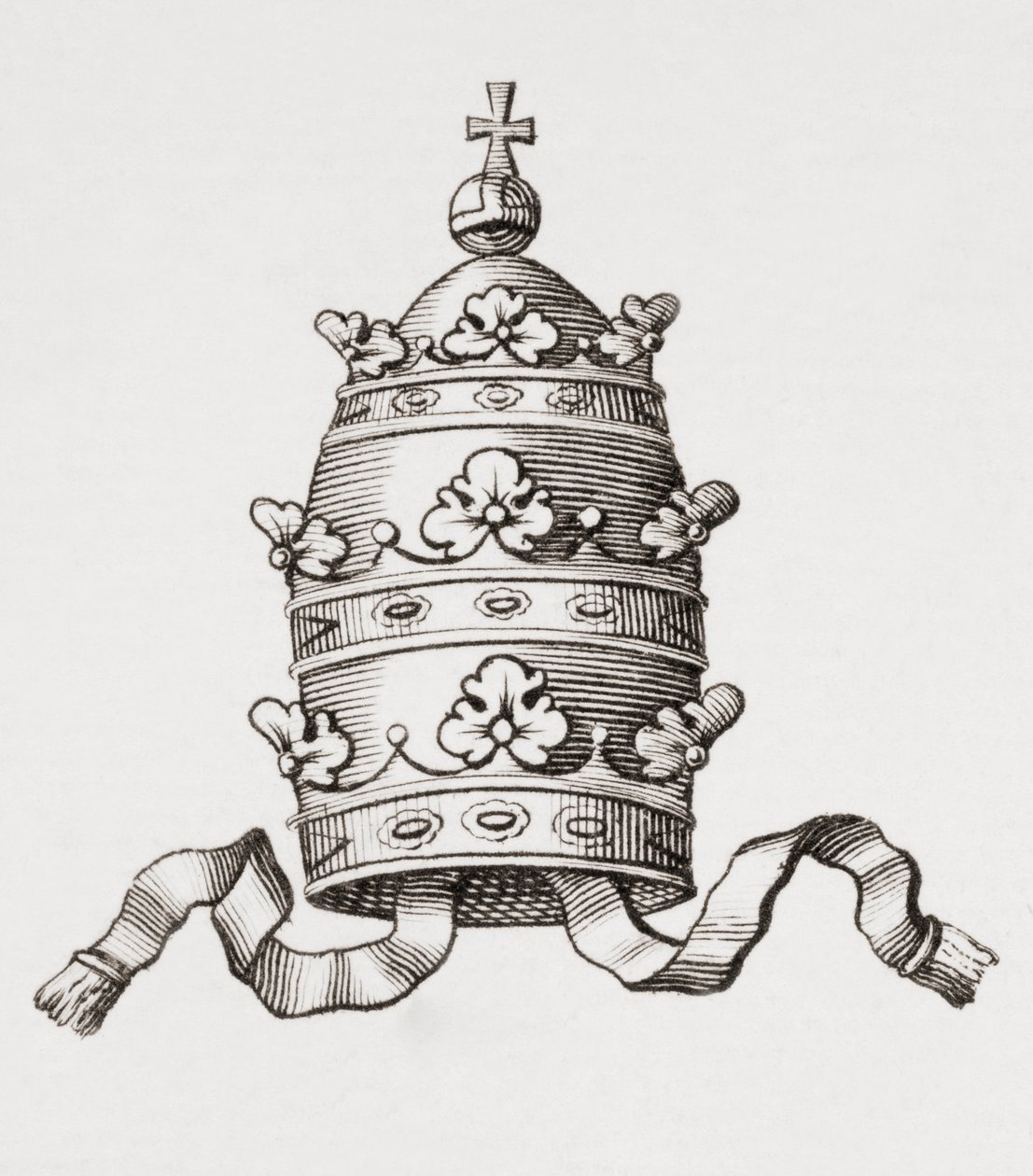 Pavelig tiara, eller Triregnum av Unbekannt Unbekannt