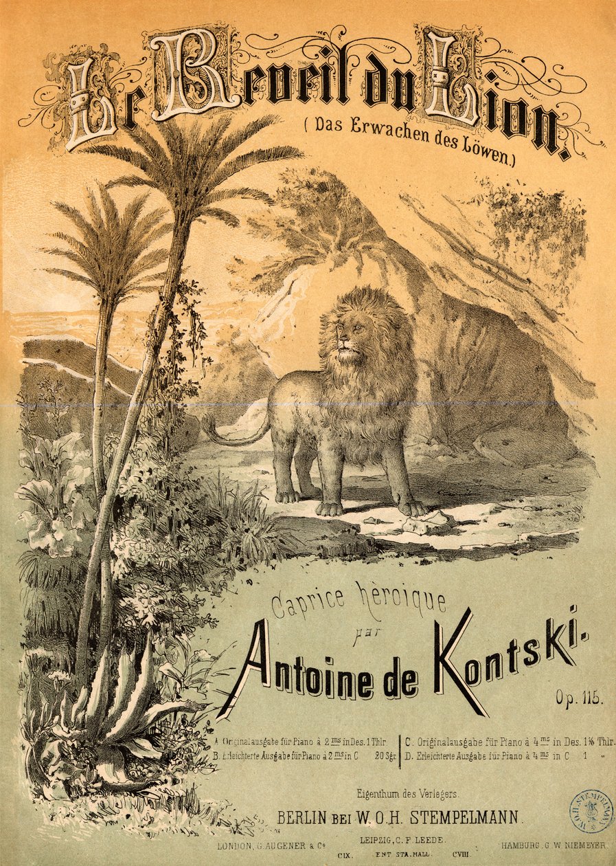 The Awakening of the Lion av Anton Kontski av Unbekannt Unbekannt