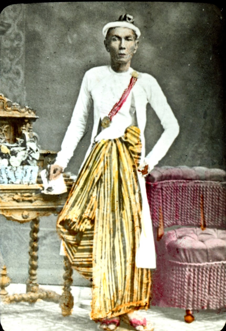 Burmesisk mann, 1880-tallet av Unknown