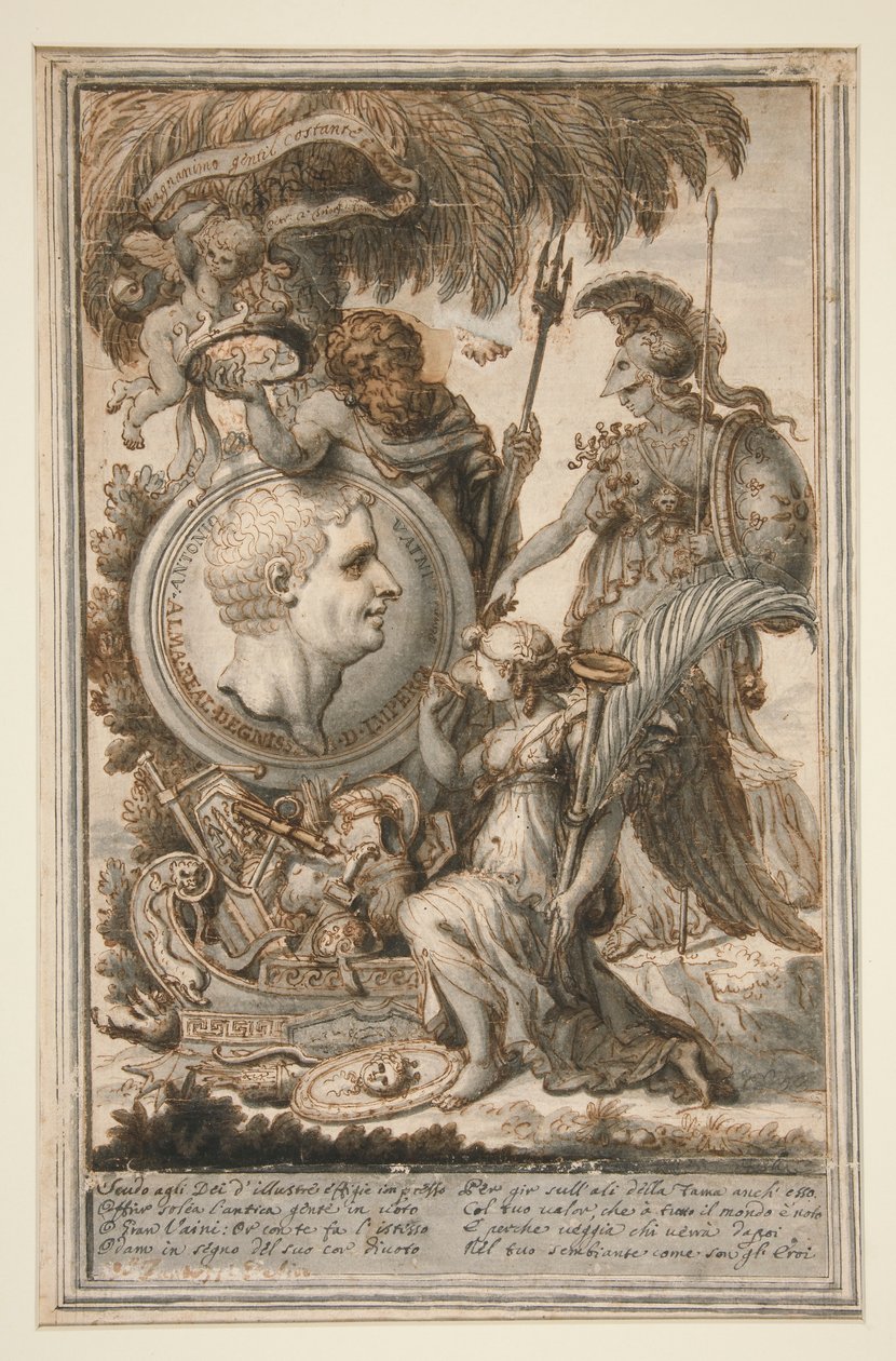 Allegori til ære for Antonio Vaini av Unknown
