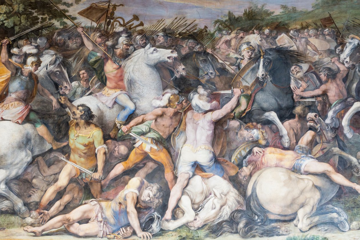 Slaget ved Tullus Hostilius, Roma, Italia av Unknown
