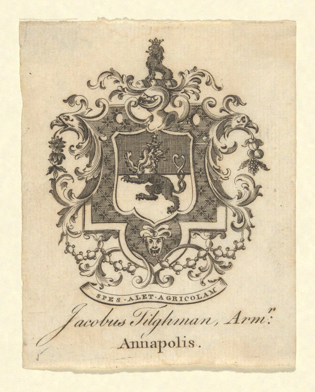 Bokplate av Jacob Tilgham av Unknown
