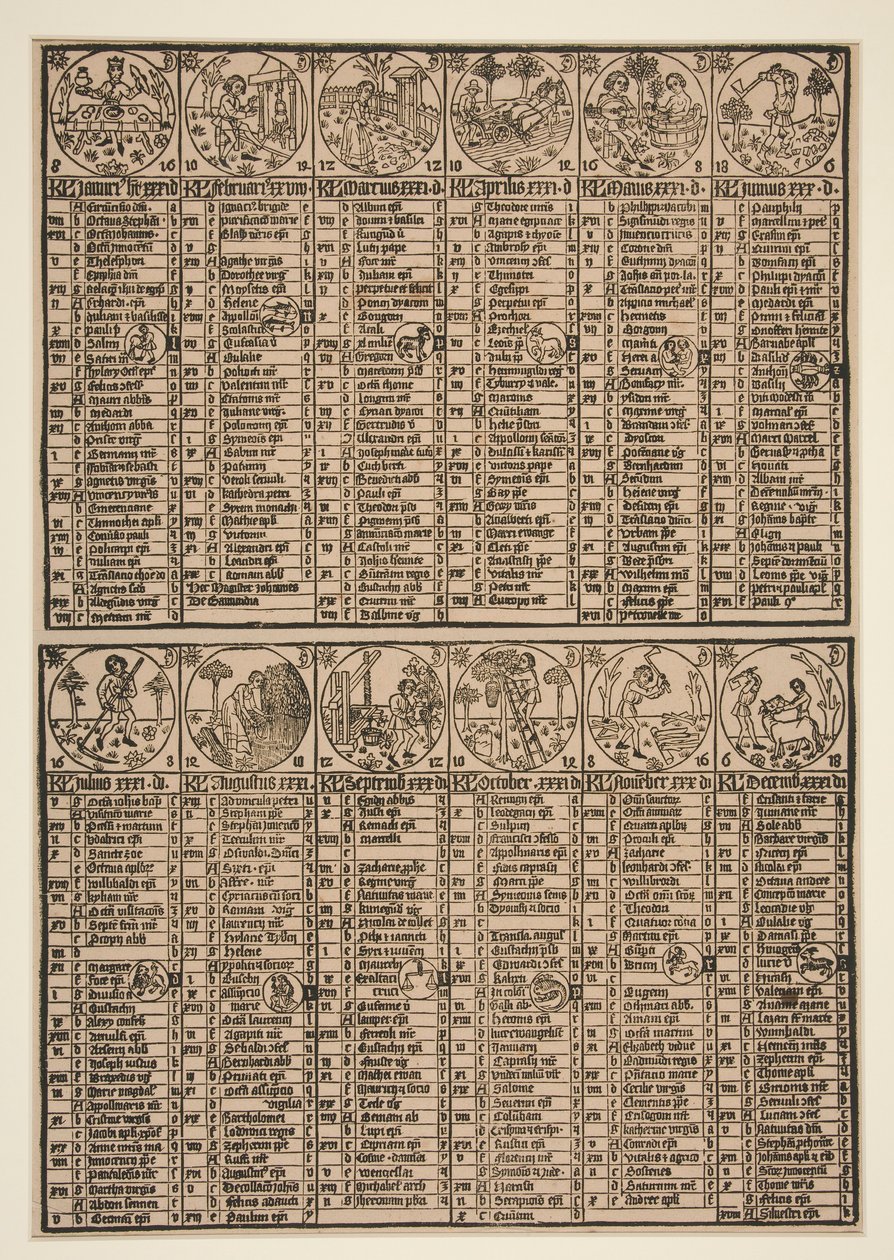 Kalenderen til Johann von Gemund av Unknown