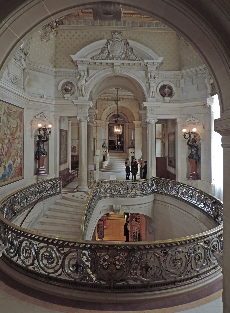 Chantilly, Chateau: Inngangsparti i slottet, av Unknown