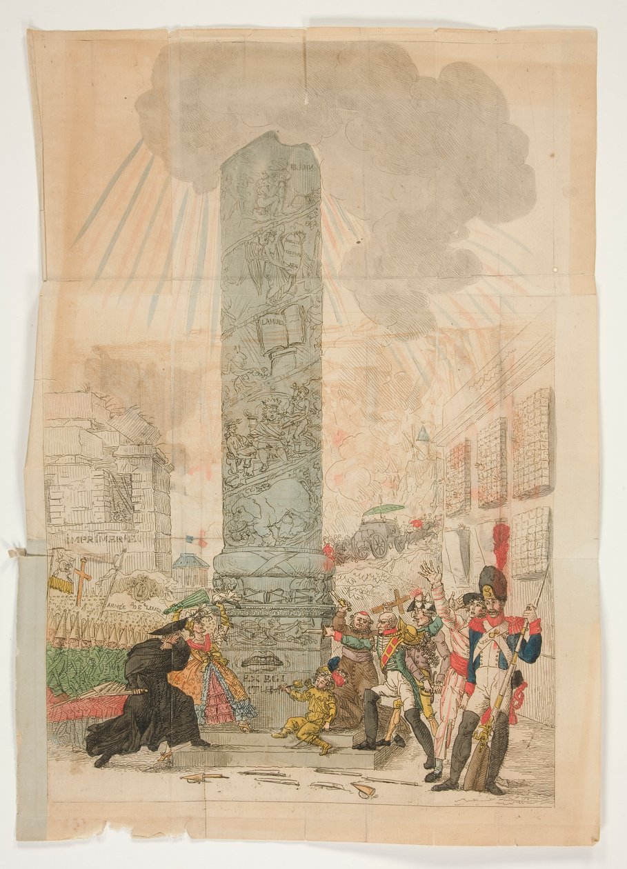 Konflikt foran et monument av Unknown