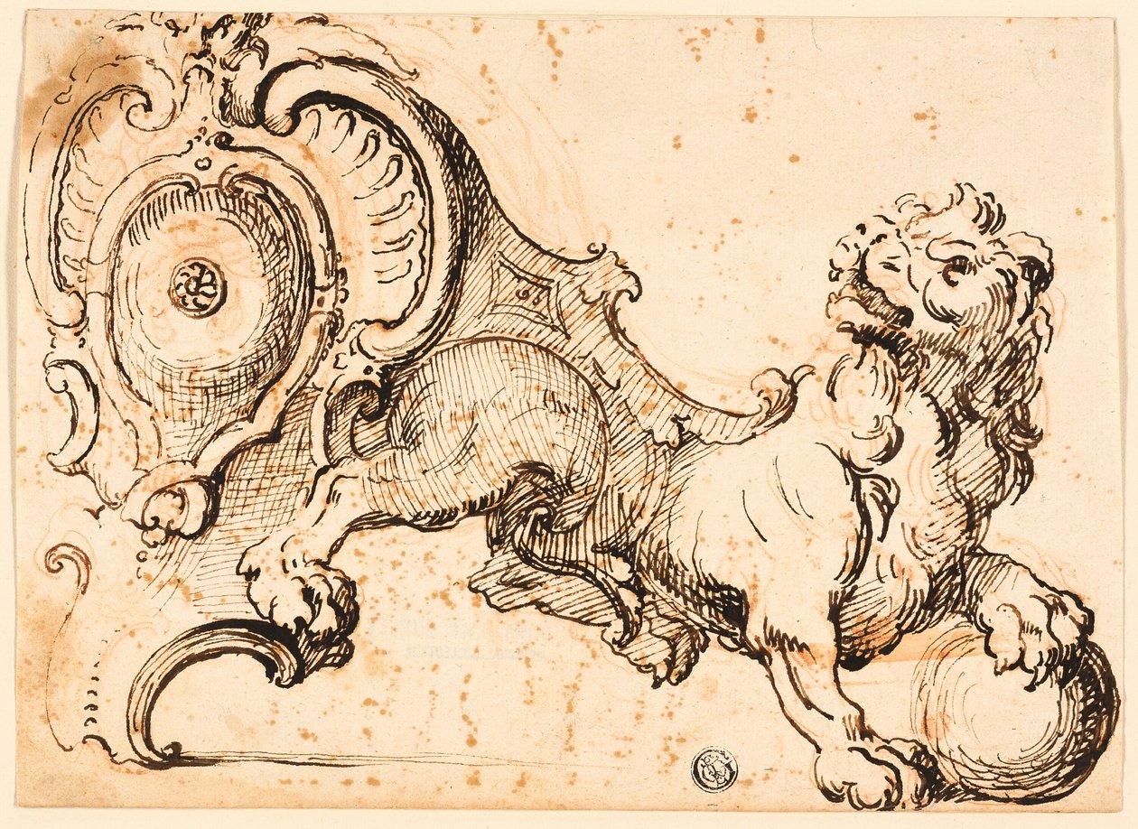 Design for en Andiron av Unknown