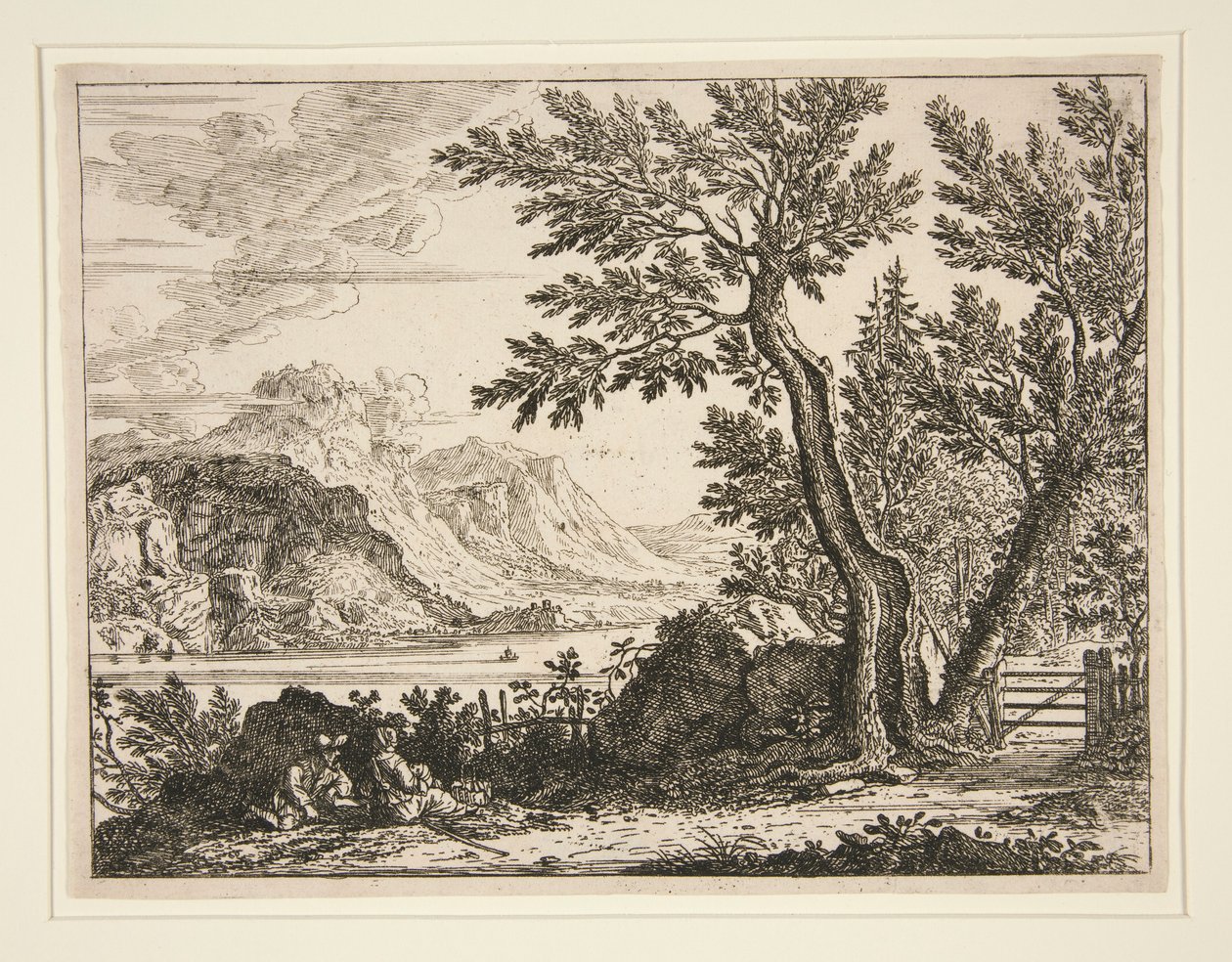 Italiensk landskap av Unknown