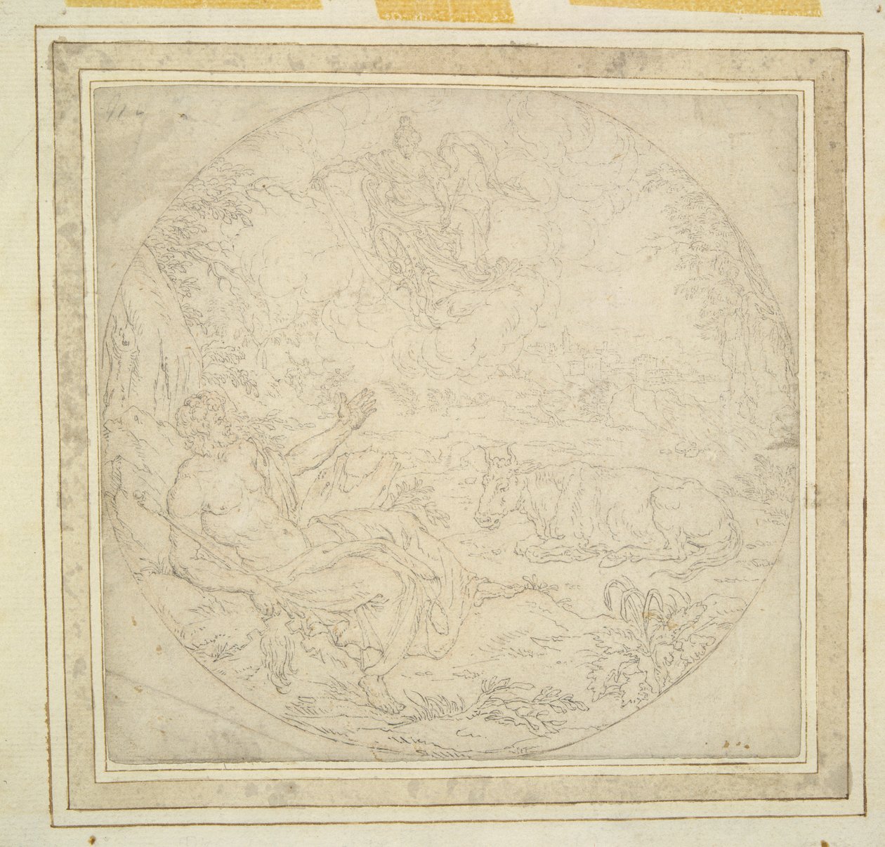 Juno, med påfugler, viser Io til Jupiter av Unknown