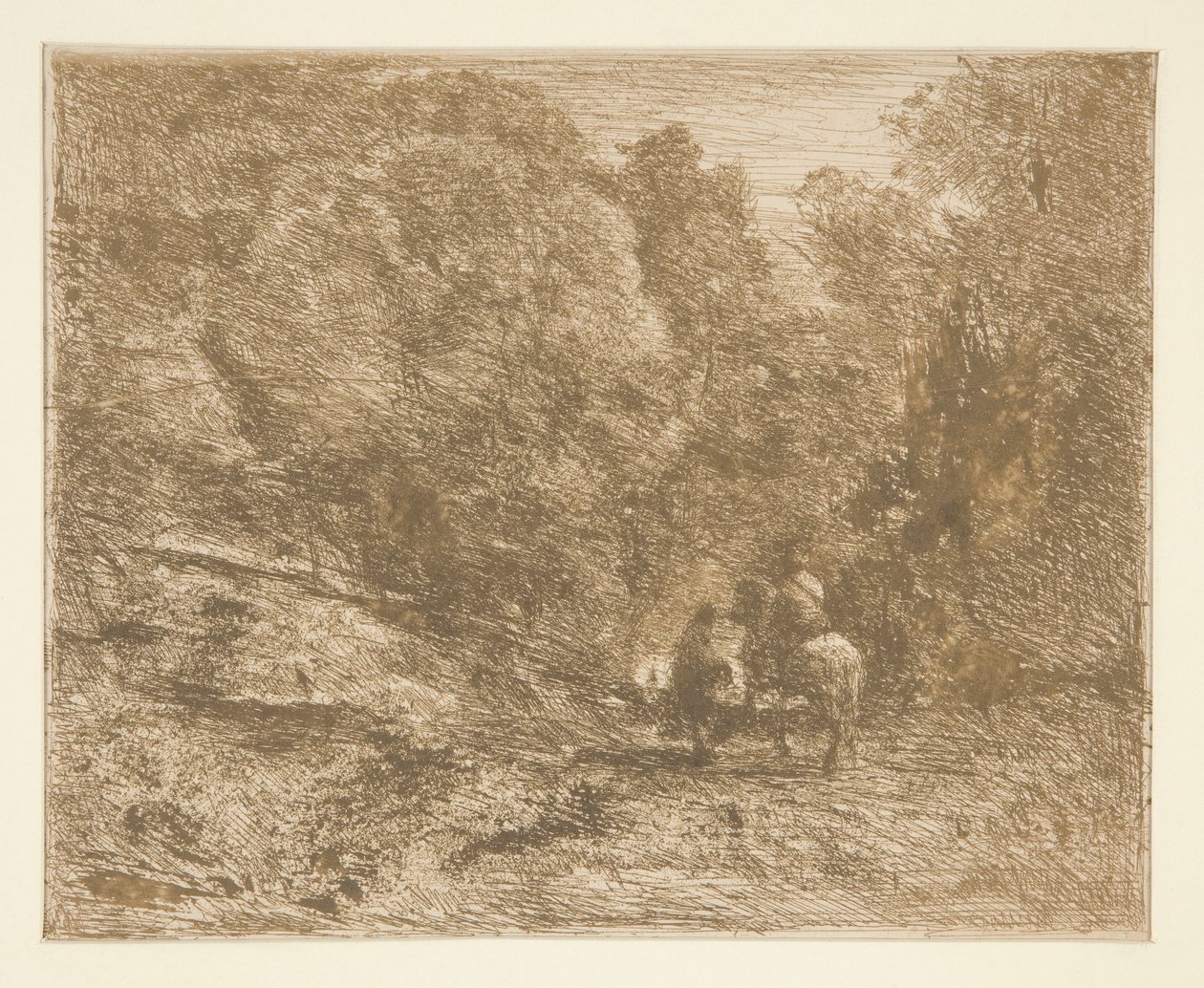 La cavalier en for?t et le pi?ton [hester i skogen og reisende til fots] av Unknown