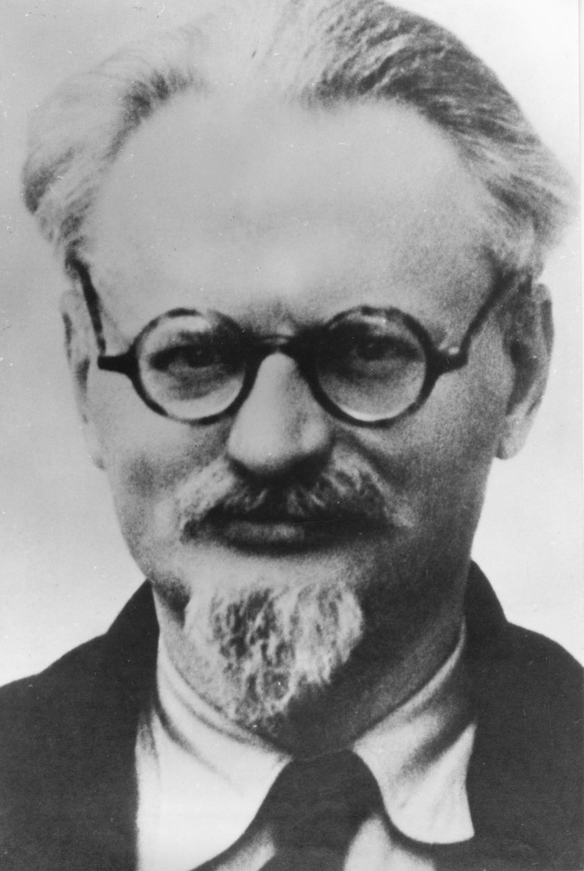 Leon (Lev) Trotsky, russisk revolusjonær, sovjetisk kommunistleder, (1879-1940), i Mexico, 1936, 57 år gammel, meksikansk politiportrett. av Unknown