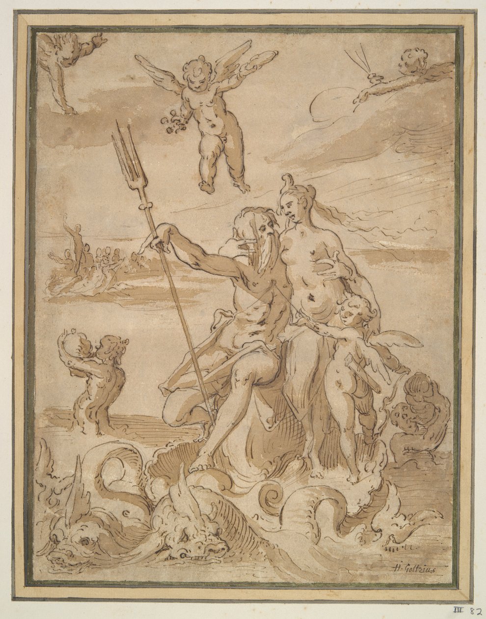 Neptun og amfitritt av Unknown