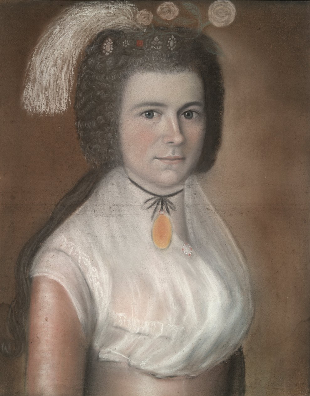 Olive Johnson (Mrs. Reuben Willoby) (1767-1828) av Unknown
