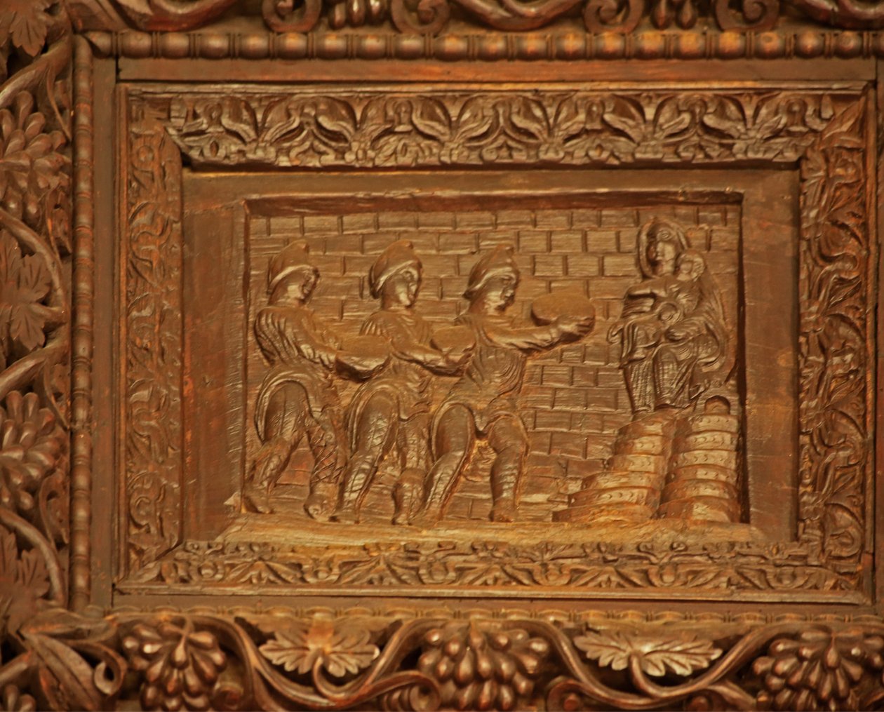 Panel fra 5C-døren: tilbedelsen av magi av Unknown