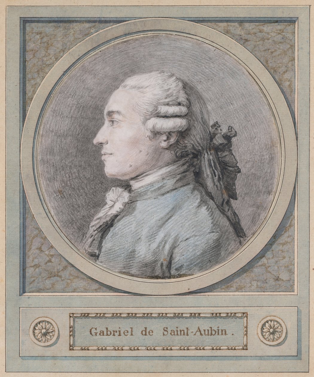 Portrett av en mann, sies å være billedhuggeren Clodion (1738-1814) av Unknown
