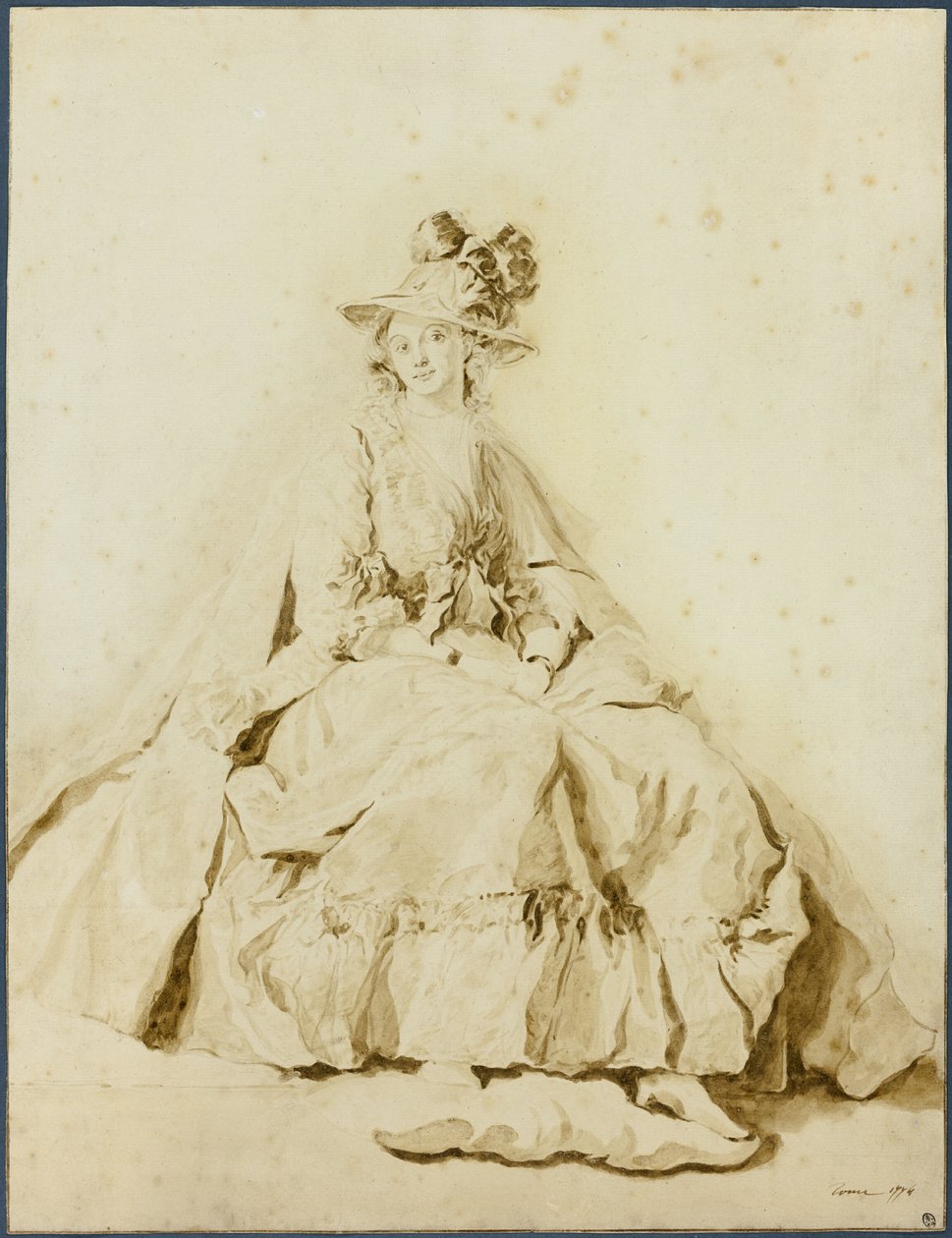Portrett av en ung dame av Unknown