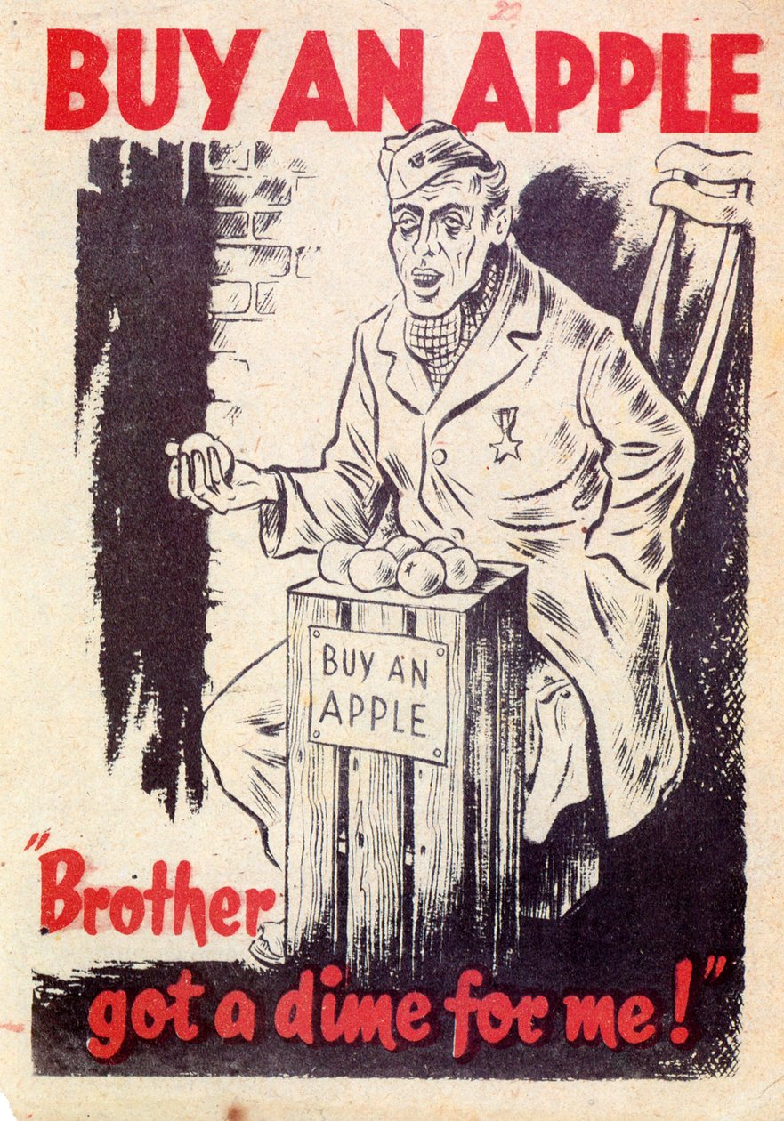 Propaganda. Kjøp et eple. Bror fikk en krone for meg! 1940 av Unknown
