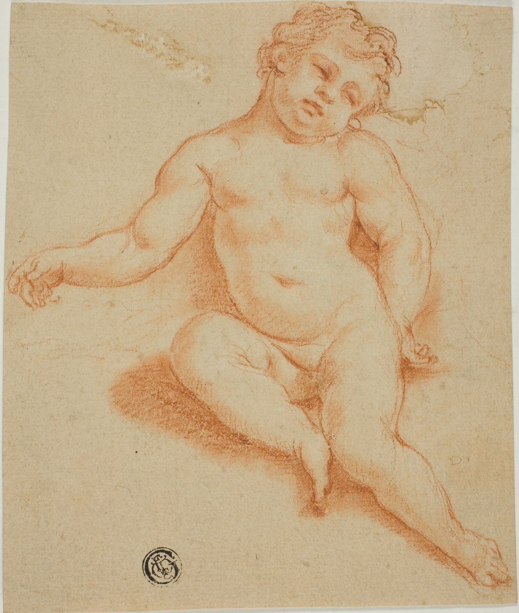 Sittende Putto av Unknown