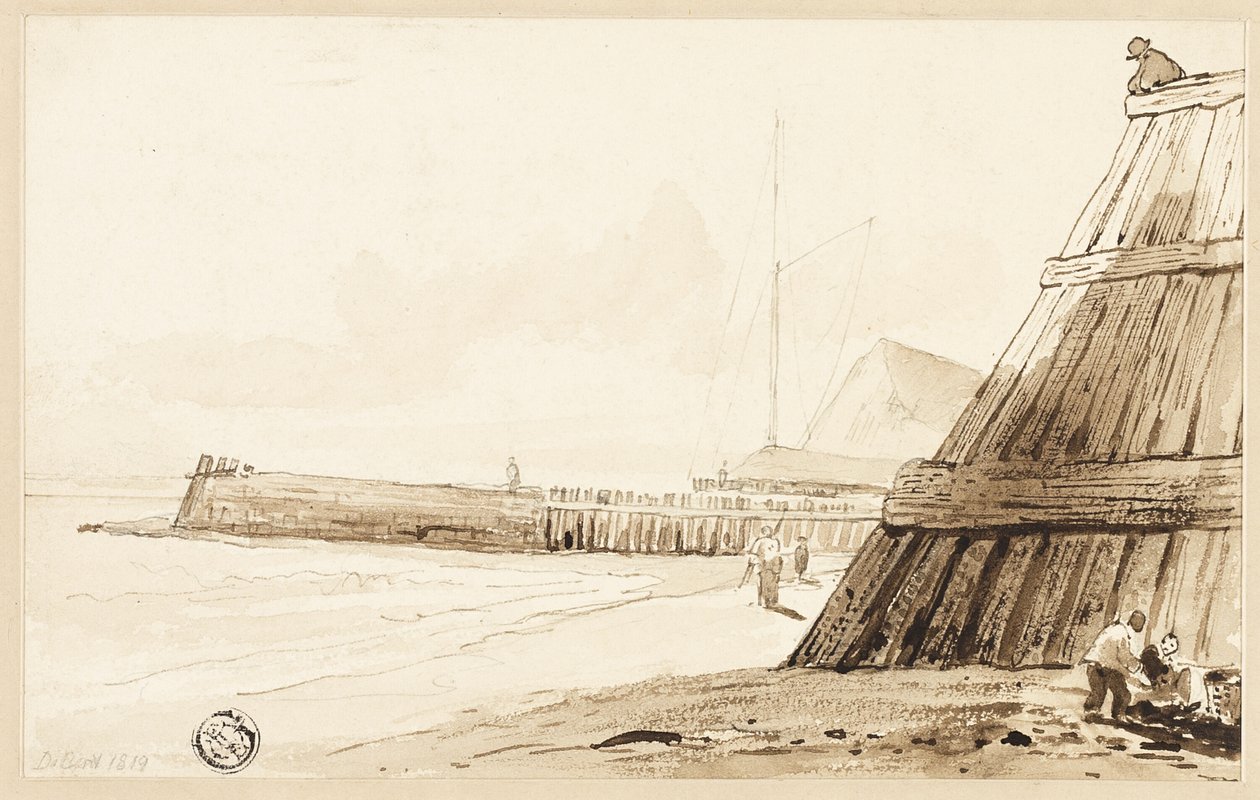 Stockade langs kysten av Unknown