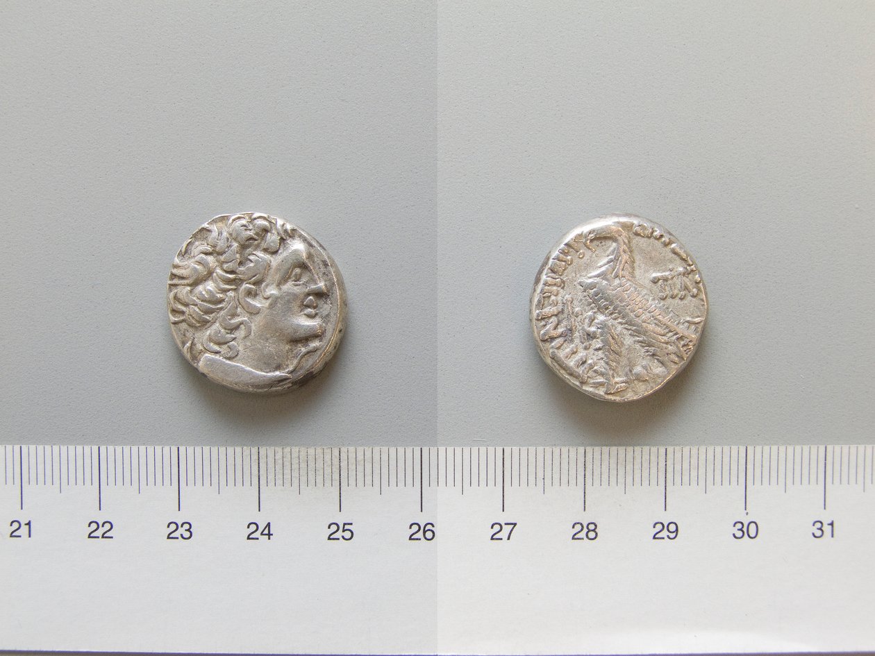Tetradrachm av Ptolemaios XII, konge av Egypt fra Egypt av Unknown