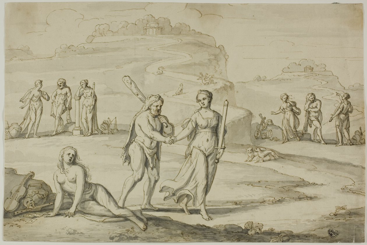 Valget av Hercules av Unknown