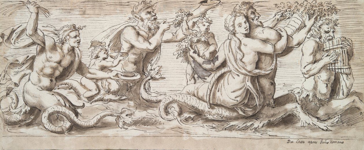 Tritons, Nereids og andre figurer av Unknown