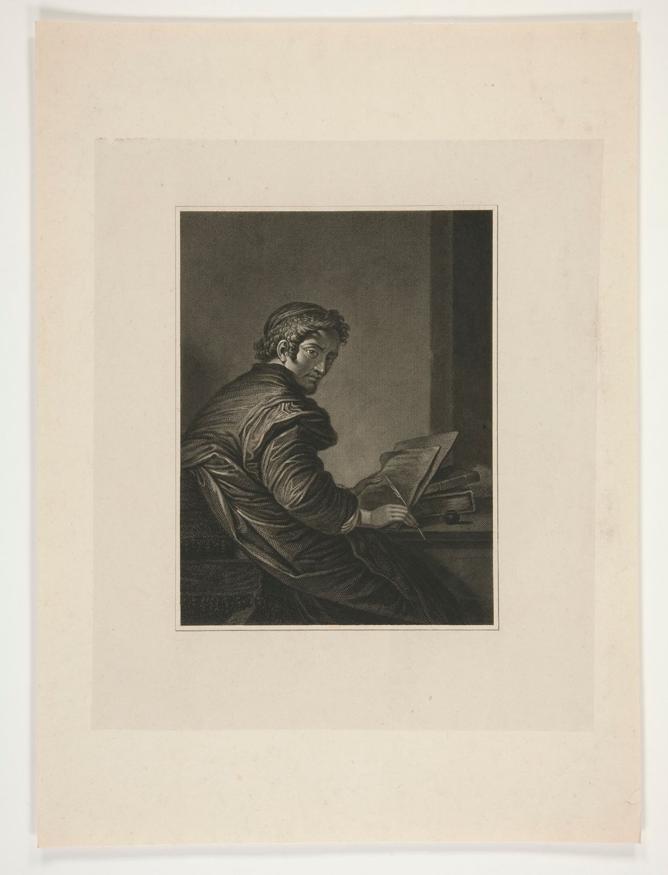 Ukjent [Forsker sitter ved skrivebordet] av Unknown