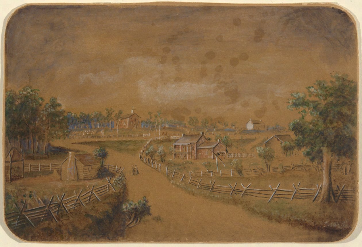 Uten tittel landskap (Claverack, NY?) av Unknown