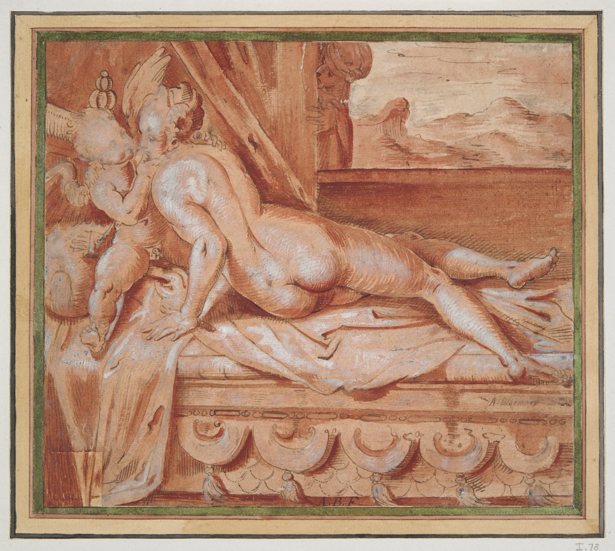 Venus og Amor av Unknown
