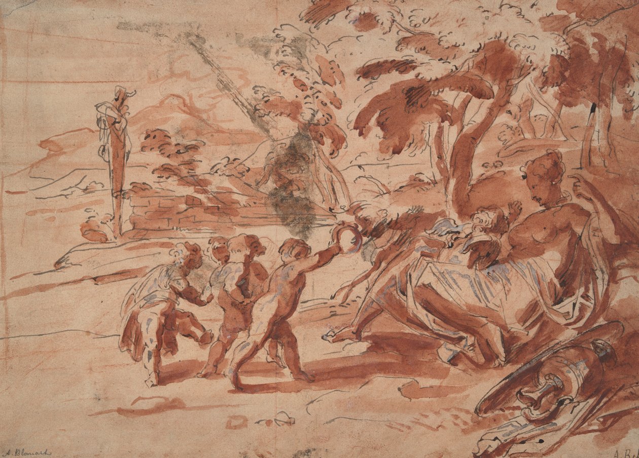 Venus og Amor med Putti av Unknown