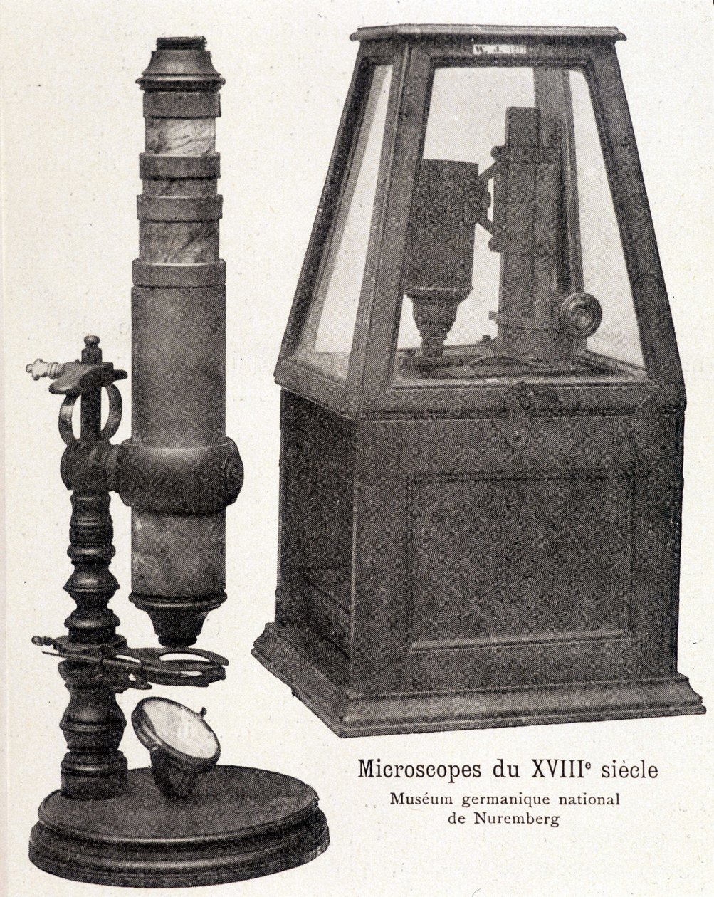 Mikroskoper fra 1700-tallet: National Germanic Museum of Nürnberg. av Unknown artist