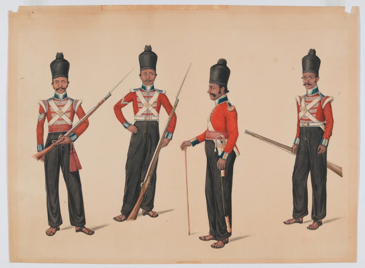 40. Madras innfødte infanteri av Unknown artist