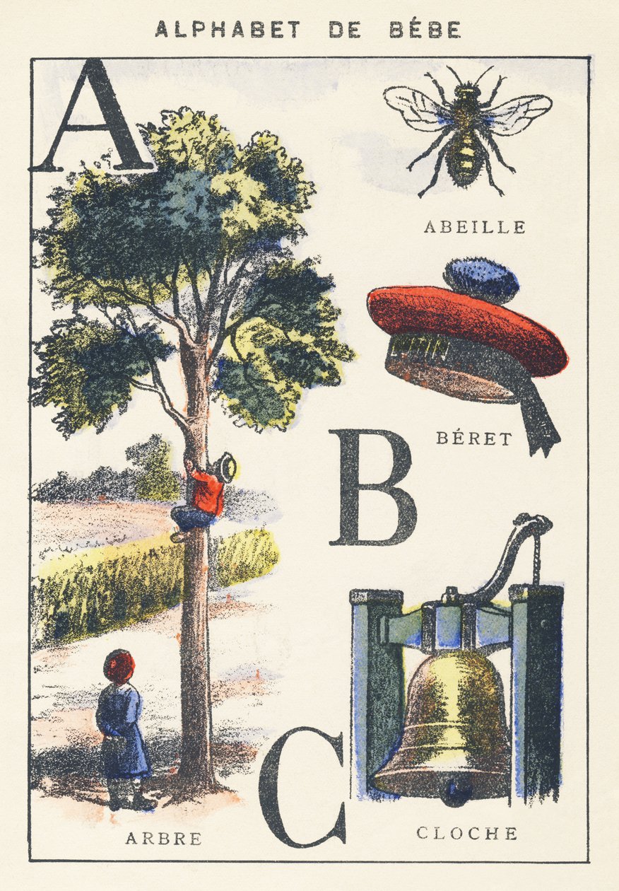 A B C: tre, bie, beret, bjelle av Unknown artist
