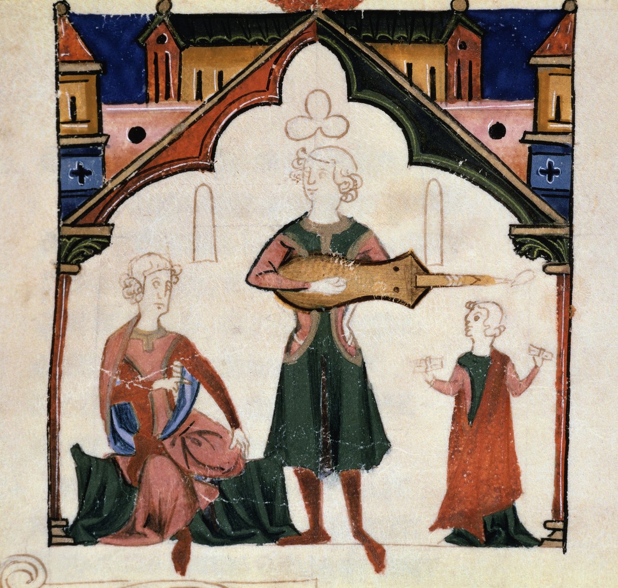 En gruppe poeter og musikere (miniatyr av Unknown artist