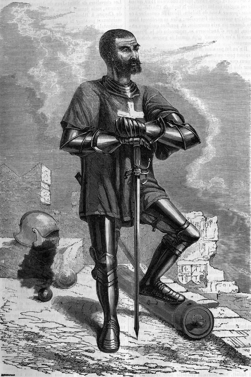 En ridder fra byen Rhodos (Hellas), på 1500-tallet. av Unknown artist